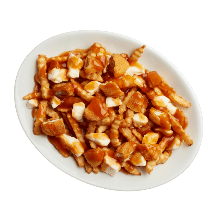 Repas enfants poutine au filets de poitrine de poulet